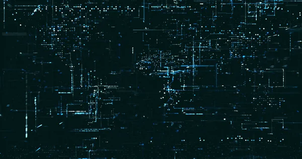 数字网络数据背景 3D渲染 — 图库照片