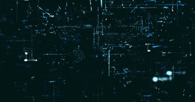 Soyut dijital ağ veri arkaplanı, 3d görüntüleme