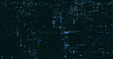 Soyut dijital ağ veri arkaplanı, 3d görüntüleme