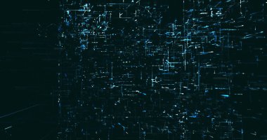 Soyut dijital ağ veri arkaplanı, 3d görüntüleme