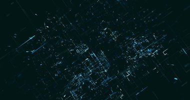 Soyut dijital ağ veri arkaplanı, 3d görüntüleme