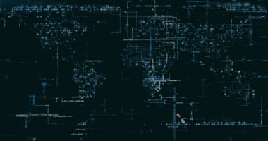 Soyut dijital ağ veri arkaplanı, 3d görüntüleme