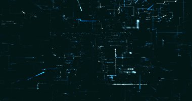 Soyut dijital ağ veri arkaplanı, 3d görüntüleme