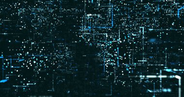 Soyut dijital ağ veri arkaplanı, 3d görüntüleme