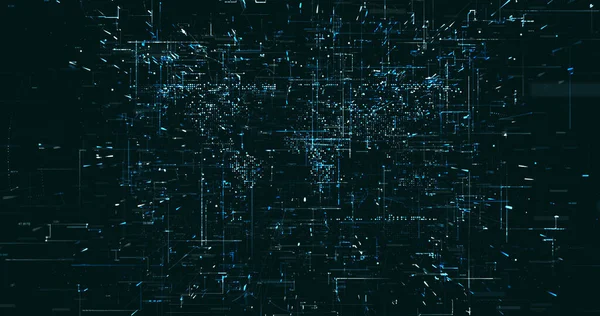 Abstrakt Digital Nätverksdata Bakgrund Rendering — Stockfoto