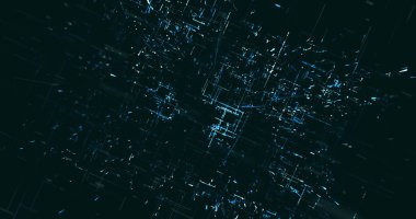 Soyut dijital ağ veri arkaplanı, 3d görüntüleme