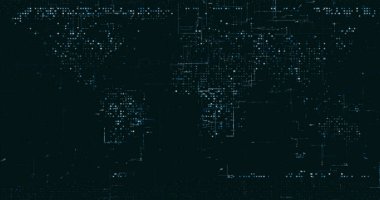 Soyut dijital ağ veri arkaplanı, 3d görüntüleme
