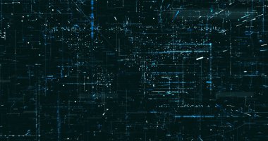 Soyut dijital ağ veri arkaplanı, 3d görüntüleme