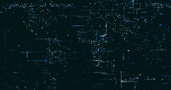 Abstract Digital Network Data Background Rendering — ストック写真