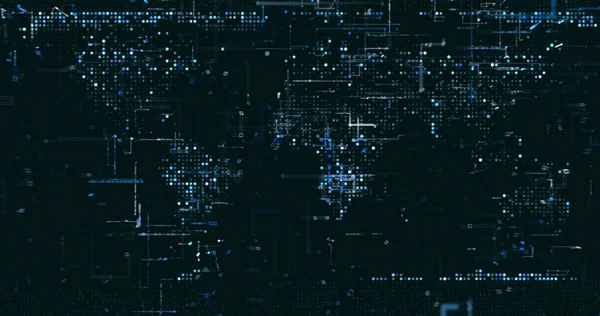 Abstrakt Digital Nätverksdata Bakgrund Rendering — Stockfoto