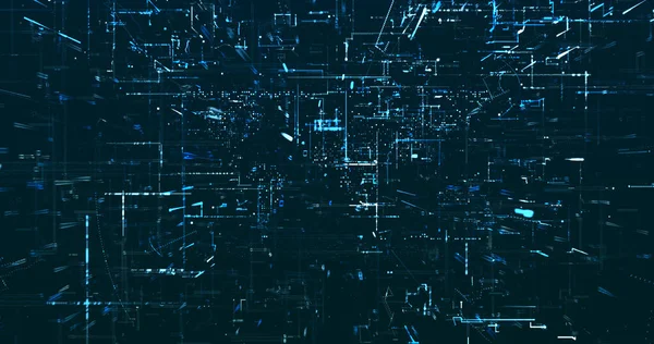 Abstract Digital Network Data Background Rendering — ストック写真