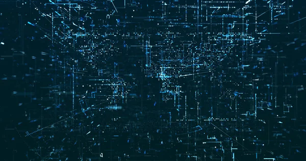 Fond Abstrait Données Réseau Numérique Rendu — Photo