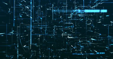 Soyut dijital ağ veri arkaplanı, 3d görüntüleme