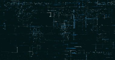 Soyut dijital ağ veri arkaplanı, 3d görüntüleme