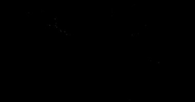 Siyah arkaplan videosundaki soyut uçan toz parçacıkları