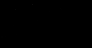 Siyah arkaplan videosundaki soyut uçan toz parçacıkları