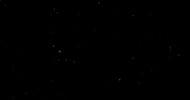 Siyah arkaplan videosundaki soyut uçan toz parçacıkları