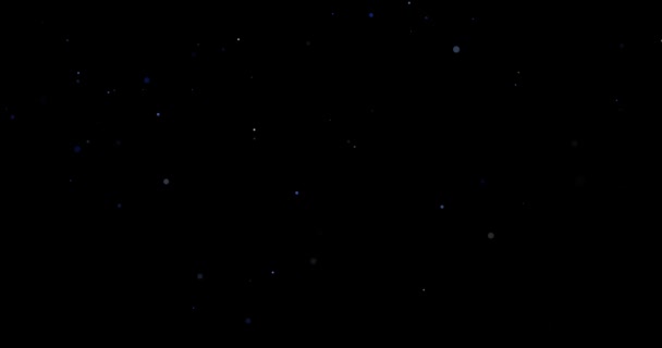 黑色背景音乐录影带中的飞尘粒子 — 图库视频影像
