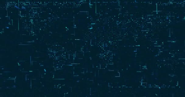 Abstract Digital Network Data Background Rendering Video — Stock Video