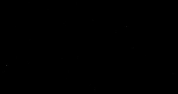 黑色背景上的飞尘粒子 — 图库视频影像