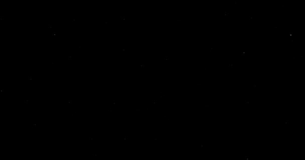 抽象的な黒い背景の上を飛ぶ塵粒子 — ストック動画