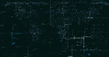 Soyut dijital ağ veri arkaplanı, 3d görüntüleme