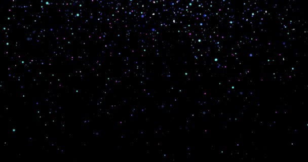 abstrait Particules de poussière volante sur fond noir 