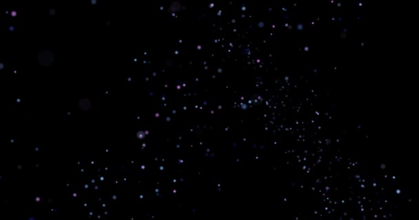 abstrait Particules de poussière volante sur fond noir 