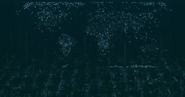 Soyut dijital veri arkaplanı, 3D dijital görüntü