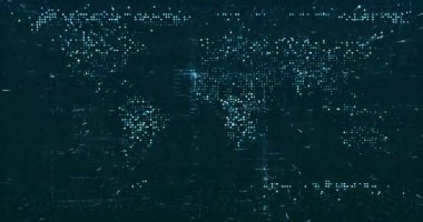 Soyut dijital veri arkaplanı, 3D dijital görüntü