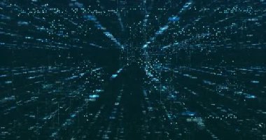 Soyut dijital veri arkaplanı, 3D dijital görüntü