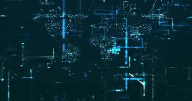 Soyut dijital veri arkaplanı, 3D dijital görüntü