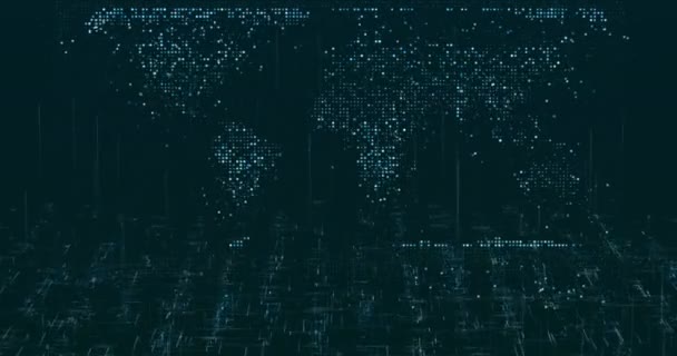 Fondo Datos Digitales Abstractos Imágenes Digitales — Vídeo de stock