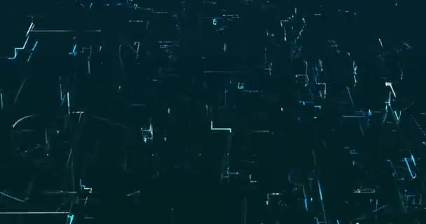 Abstract Digital Data Background Digital Footage — Stock Video