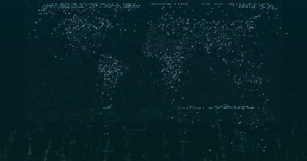 Fondo Datos Digitales Abstractos Imágenes Digitales — Vídeo de stock