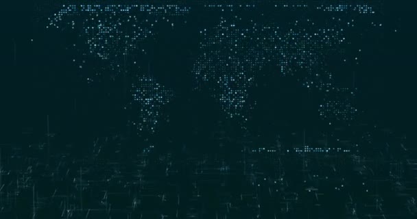 Fondo Datos Digitales Abstractos Imágenes Digitales — Vídeo de stock