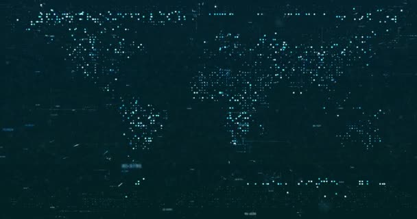 Fondo Datos Digitales Abstractos Imágenes Digitales — Vídeo de stock