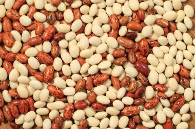 arkaplan olarak fasulye yüzeyi, kopyalama alanı