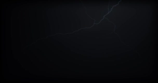 暗い背景での雷 スペースのコピー — ストック動画