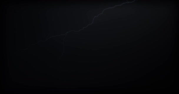 Blitz Auf Dunklem Hintergrund Kopierraum — Stockvideo