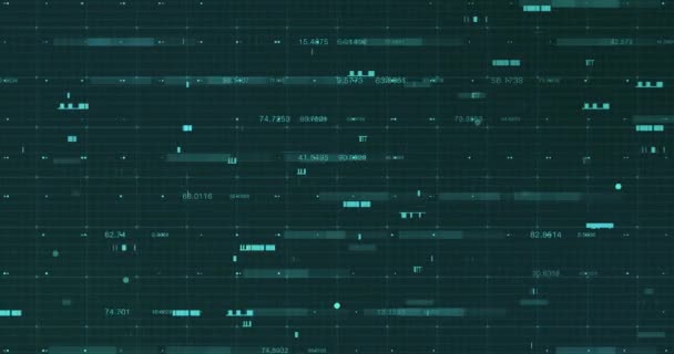 Fondo Datos Digitales Abstractos Espacio Copia — Vídeos de Stock