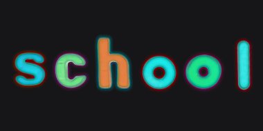 Manyetik alfabesi harfleri - okul