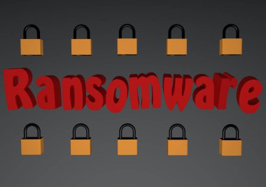 Ransomware 3d ile asma kilitler