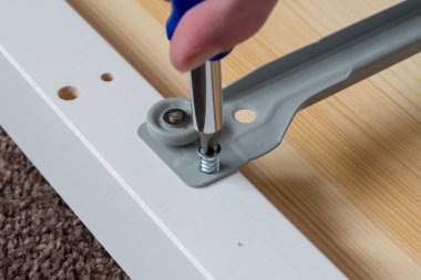 Birlikte düz pack mobilya vidalama