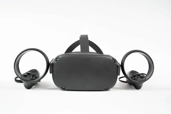 Chester Spojené Království Dubna 2020 Oculus Quest Headset Controllers Stock Snímky