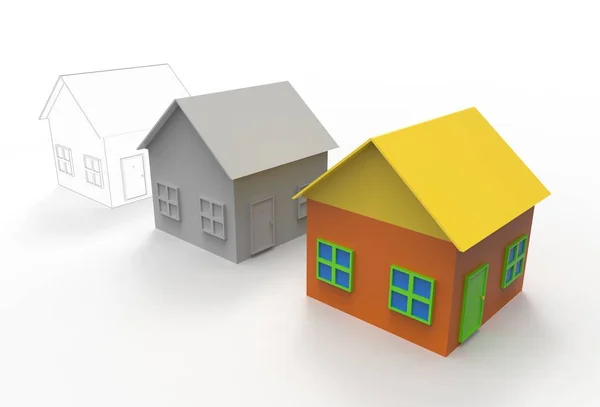 Bilgisayar tasarım ve baskı 3D binalar.