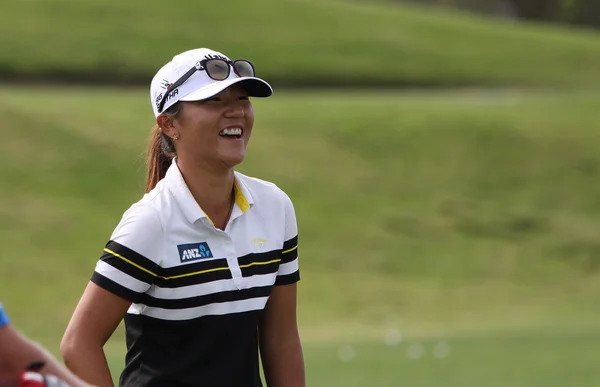 David Leadbetter and Lydia Ko at the ANA inspiration golf tournament 2015 — Stock Photo, Image