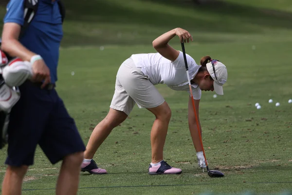 Karine icher w turnieju golfa inspiracji Ana 2015 — Zdjęcie stockowe
