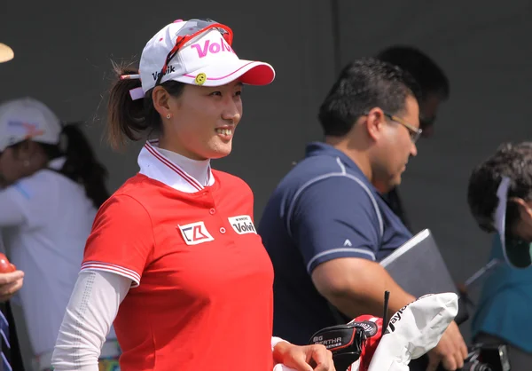 Mirka Choi na Ana inspirace golfový turnaj 2015 — Stock fotografie