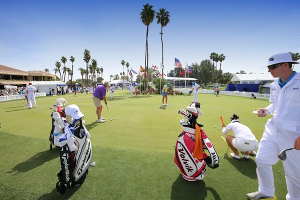 Jogadores em prática no torneio de golfe inspiração ANA 2015 — Fotografia de Stock